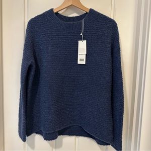 NWT Vince Cashmere Wool Navy Crew Neck Sweater